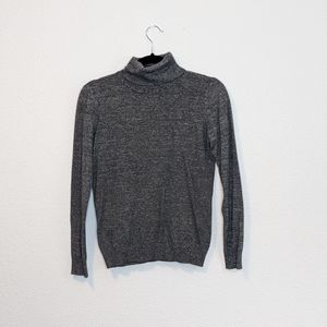 ✨3/$25 Andrew Marc Soft Dark Gray Turtleneck Long Sleeve Sweater Size Small